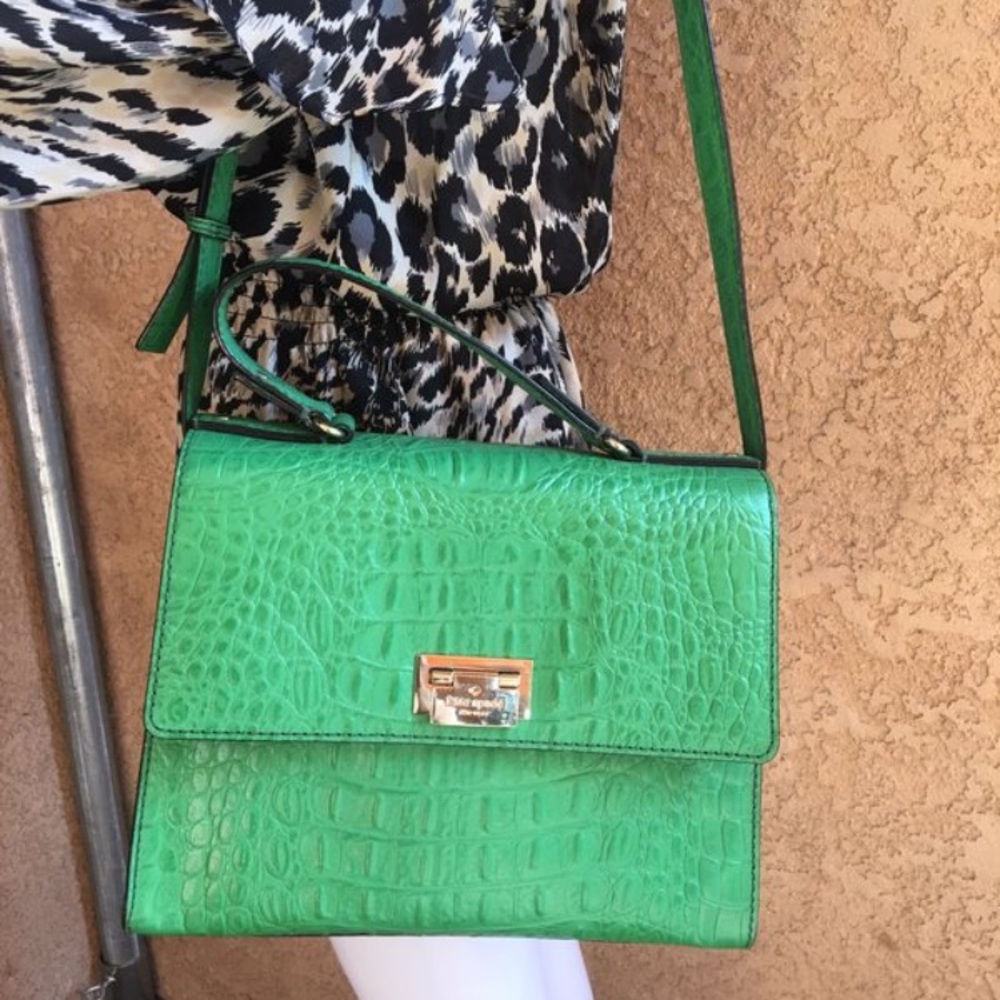Kate Spade crocodile print bag